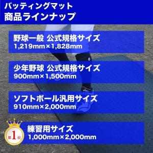 少年野球バッティング練習用ゴムマット バッティ...の詳細画像5