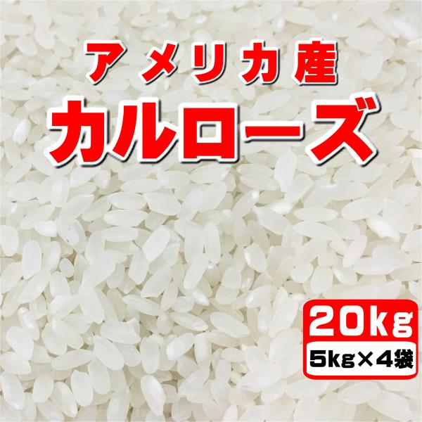 2023年産 業務用米 中粒種 アメリカ産カルローズ 20kg 5kg×4袋