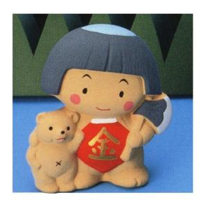 5月人形　金太郎貯金箱　万古焼