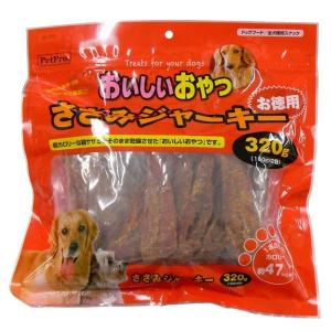 ペットプロ おいしいおやつ ささみジャーキー お徳用 3g 犬用 ペット用品 即納 フード