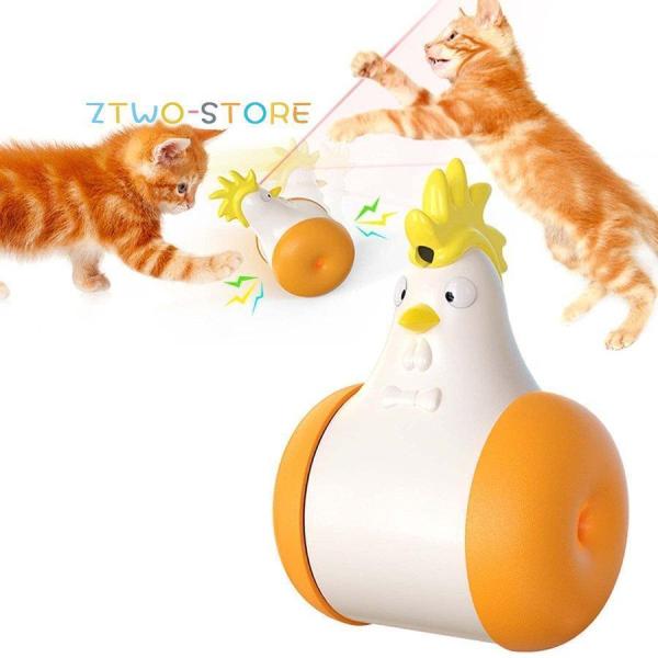 猫 おもちゃ 電動 猫 おもちゃ 多機能 面白い猫 自動 おもちゃ レーザー、 音、回転
