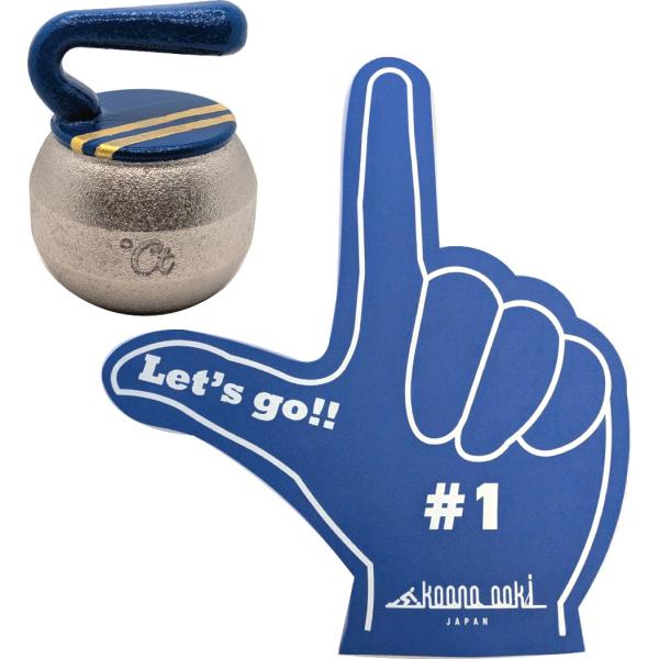 カーリングチーム小穴・青木　応援ビッグハンド　カーリングベル　セット