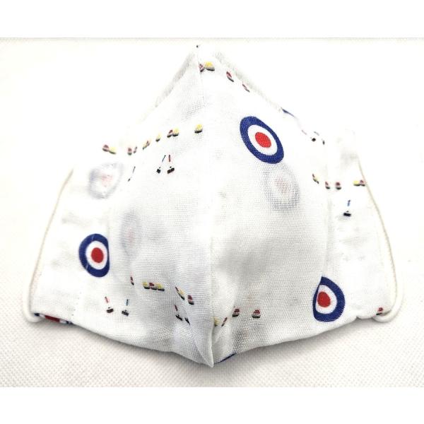 カーリング柄マスク　マスク　布マスク　エチケットマスク　洗い替えマスク