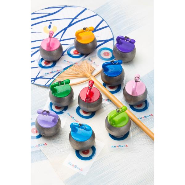 風鈴 ふうりん かーりん カーリング 風鈴 ストーン 換気 カーリンググッズ 可愛い カラフル