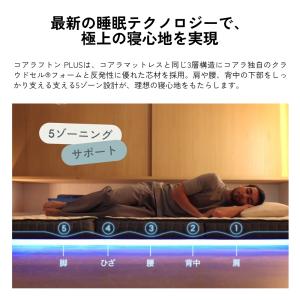 マットレス セミダブル 三つ折り 11cm コ...の詳細画像3