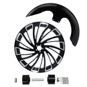 23インチ フロントフェンダーホイールリム デュアルディスクハブ 