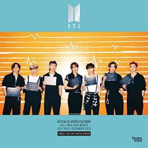 BTS 公式   2023 12 x 24インチ 18か月 月間正方形壁掛けカレンダー   ホイルスタンプカバー   2022年7月  並行輸入品