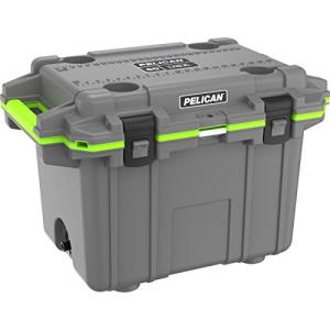 PELICAN 50QT エリートクーラー ダークグレーXグリーン   337-8258 50Q-1-DKGRYEGRN    1台