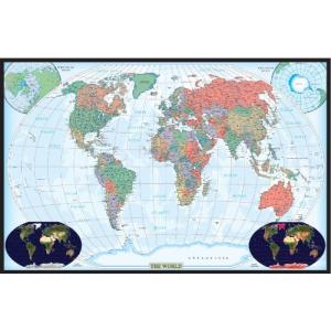 世界地図 マップ ポスター Swiftmaps Monde Decorator  24x36  並行輸入品