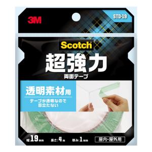 3M スコッチ 超強力両面テープ 金属・一般材料用 幅19mm×長さ4m SKD