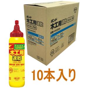 コニシ ボンド 木工用速乾　らくらく７５０　７５０ｇ #40300 小箱１０本入り（お取り寄せ品）｜kobakoya