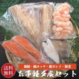 お手軽夕飯セット 【送料無料】 銀鮭 縞ホッケ 銀カレ...