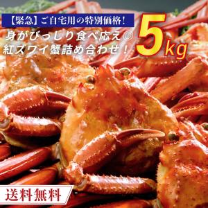 日本海産紅ズワイ蟹 メガ盛り 5kg 茹でたて紅ズワイ蟹