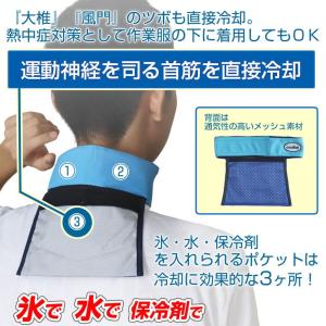 氷で! 保冷剤で!首 冷却 クールビット アイ...の詳細画像1