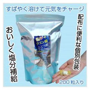 熱中対策に【塩+クエン酸入りぶどう糖ラムネ・200粒入】汗を...