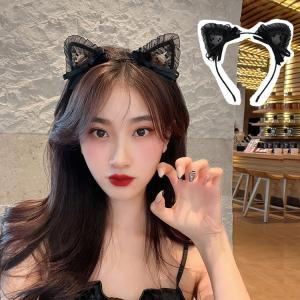 猫耳 カチューシャ レース コスプレ 猫 ネコ セクシー ハロウィン クリスマス 猫 ねこ アニマル ネコ ねこみみ キャット バニー コスチューム