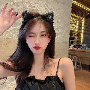 猫耳 カチューシャ レース コスプレ 猫 ネコ...の詳細画像2