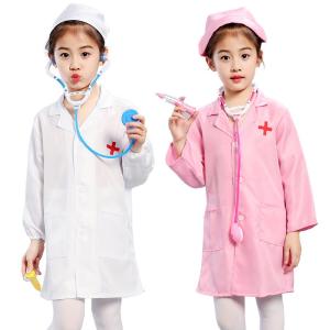 ハロウィン 子供 コスプレ 男の子 女の子 医者 ドクター キッズ ナース服 帽子セット 子供用 白衣 ナースウエア 看護 介護 看護師 コスプレ パーティー 衣装