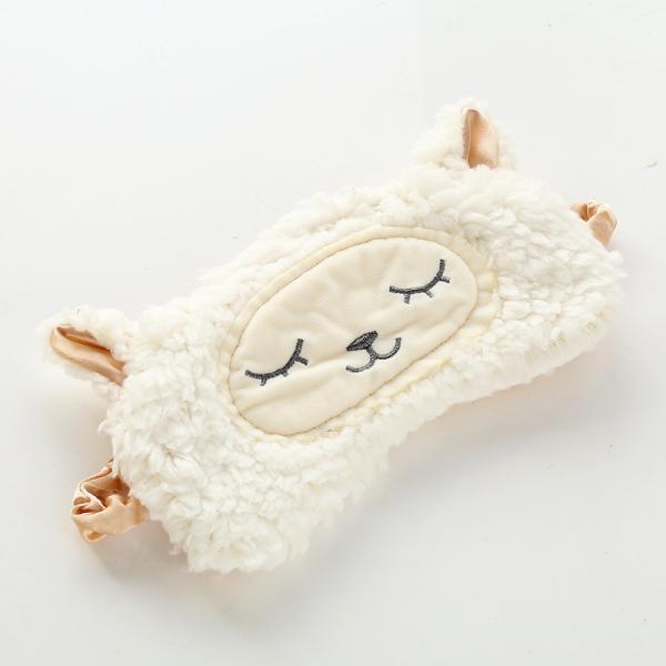 お値下げしました！アイマスクおもしろ睡眠キャラクターもこもこ暖かいかわいい可愛い雑貨ヒツジフクロウア...