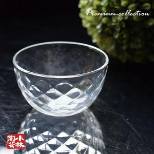 ガラス 菓子皿 菓子器 薄氷皿 義山 （直径23x高さ4cm) (紙箱） : お