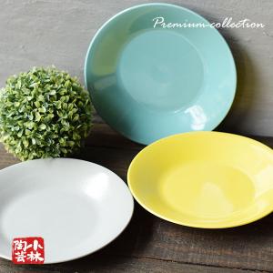 美品】ヨミヤタカシ 余宮 隆 *鎬リム皿 26cm*食器お皿作家【陶器