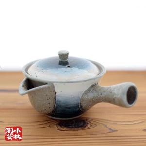 皇風流煎茶禮式宗家 紋入白磁横手急須 村田亀水造 共箱 : 茶道具商 越