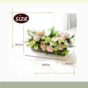 お彼岸 仏花 お供え花 花 フラワーアレンジメ...の詳細画像1