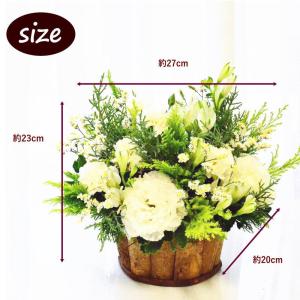 誕生日 花 ギフト 白グリーン 生花 フラワー...の詳細画像1