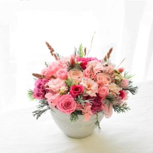 花 プリザーブドフラワー アレンジ ピンク プ...の詳細画像4