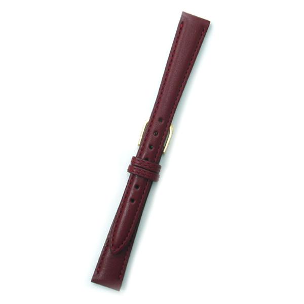 時計バンド １３ミリ 牛革 無地 ワイン 送料１００円より ＢＡＮＢＩ バンビ 時計ベルト １３mm