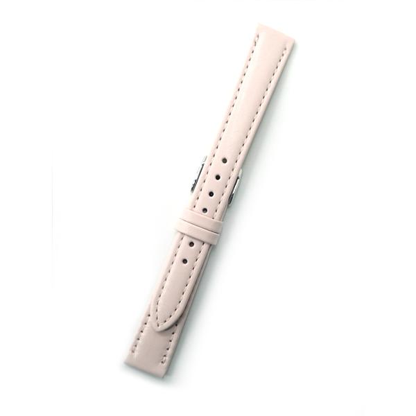 時計バンド １４ミリ 牛革 無地 ライトピンク 送料１００円より ＢＡＮＢＩ 時計ベルト １４mm