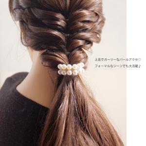 ヘアカフ パール 上品 お呼ばれ ポニーフック...の詳細画像2
