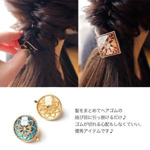 ヘアカフ パール 上品 お呼ばれ ポニーフック...の詳細画像5