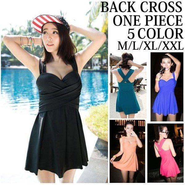 水着 レディース ワンピース キュートでセクシー体型カバーワンピースオールインワン めくれても安心!...