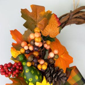 オータムリース25cm 秋 ハロウィン リース...の詳細画像5