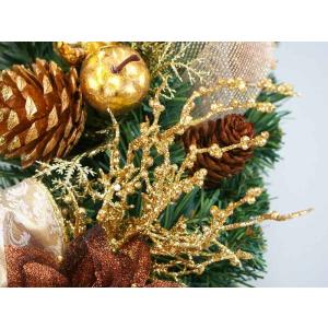 デラックスクリスマスリース 60cm ゴールド...の詳細画像3