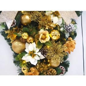 LED100球クリスマスリース 100cm ゴ...の詳細画像4
