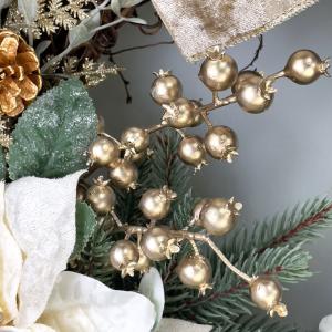 クリスマスリース45cm ゴールド 玄関 部屋...の詳細画像5