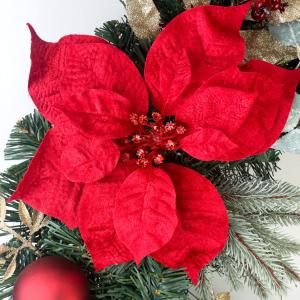 クリスマスリース 60cm レッド 特大 玄関...の詳細画像1