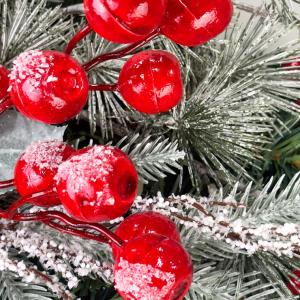 クリスマスリース 60cm レッド 特大 玄関...の詳細画像2