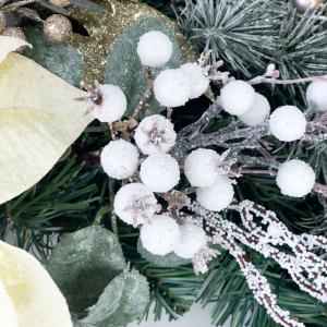 クリスマスリース 60cm ゴールド 特大 玄...の詳細画像1