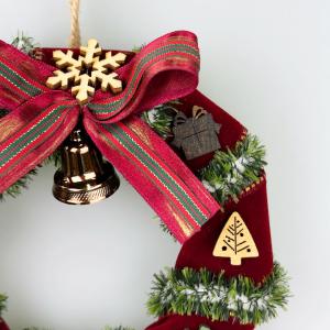 クリスマスリース 手作りキット 15cm DI...の詳細画像2