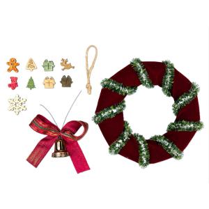クリスマスリース 手作りキット 15cm DI...の詳細画像5