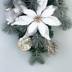 クリスマススワッグ 北欧 ホワイト 壁掛け 玄...の詳細画像3