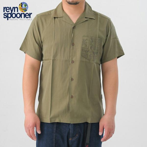 【reyn spooner】レインスプーナー OPEN COLLAR SHIRT オープンカラーシャ...