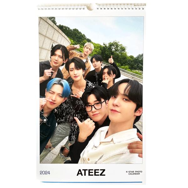 【壁掛けカレンダー2024年度】ATEEZ (エーティーズ) 2024年度 壁掛けカレンダー カレン...