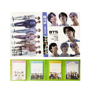 BTS 防弾少年団 メモ帳 4連 韓流グッズ グッズ 韓流 韓国 雑貨 KPOP 定形外郵便送料無料 バンタン bts｜kobe-o-ton