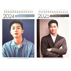 PARK SEO JUN パク・ソジュン 2024.2025年 2年分 卓上カレンダー + ステッカーシール付き 送料無料 韓国俳優 韓国ドラマ 韓ドラ カレンダー 写真集 パクソジュン｜kobe-o-ton