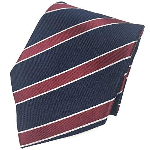 手軽に簡単ワンタッチネクタイ17 (紐タイプ) ネイビーワイン スト ライプ クイックネクタイ