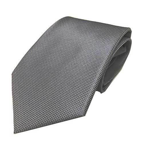 手軽に簡単ワンタッチネクタイ55(紐タイプ) グレー 灰色 刺繍有 クイックネクタイ